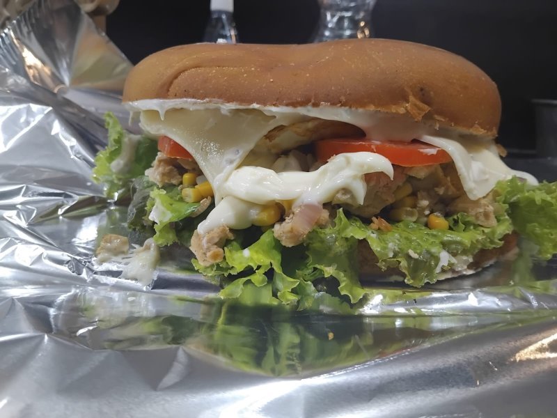 CALOTINHA FRANGO COM BACON